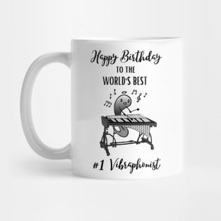 Cute Tadpole Vibraphone Player's Happy Birthday Mug